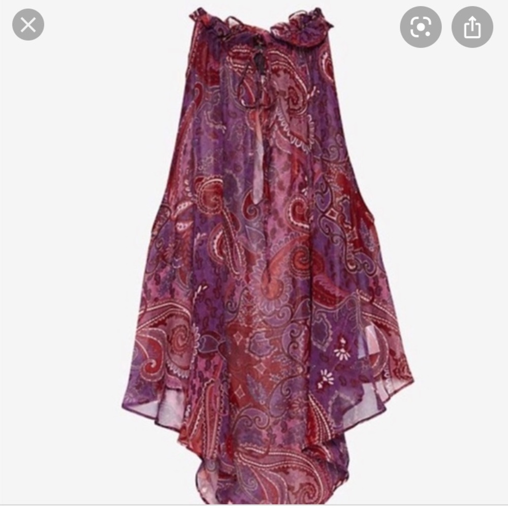 INTERMIX paisley sleeveless top